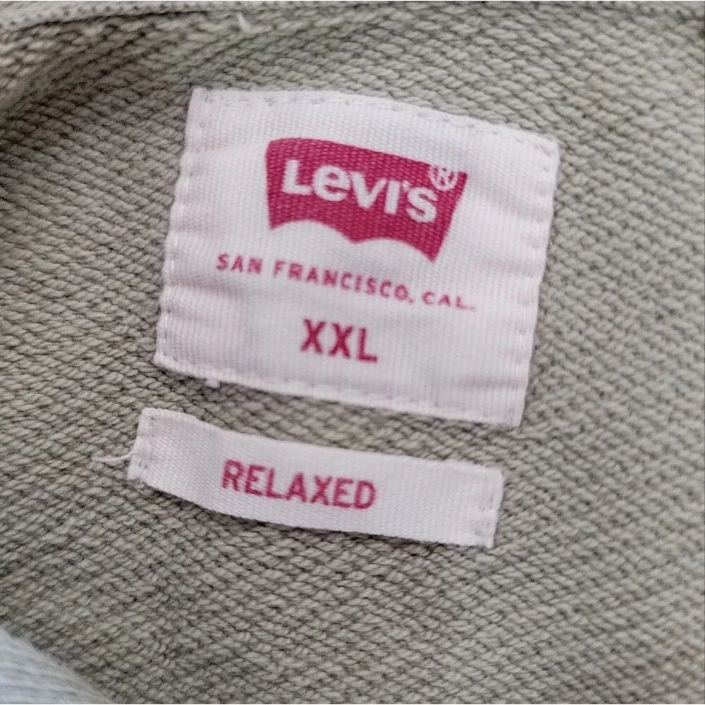 Levi's green pull over hootie top size XXL cotton relaxed *
